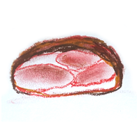 Rauwe Gerookte Ham